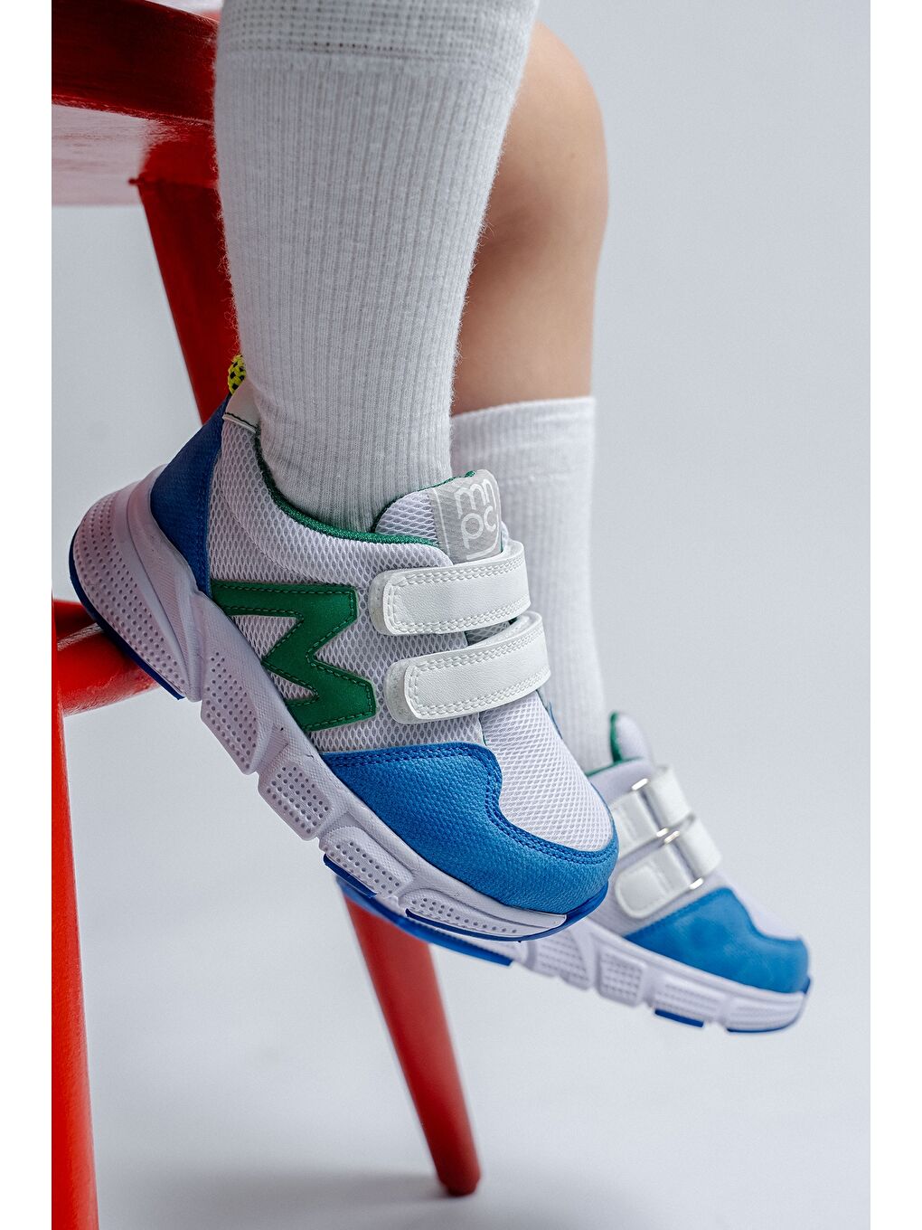 Erkek Çocuk Mavi-Beyaz Spor Ayakkabı