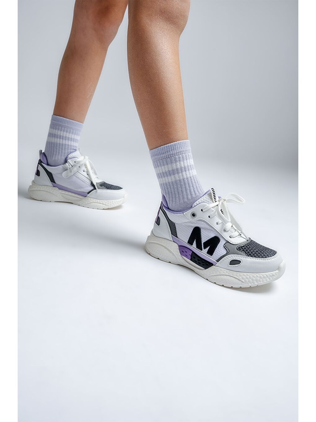 Kız Çocuk Beyaz Günlük Spor Ayakkabı-1