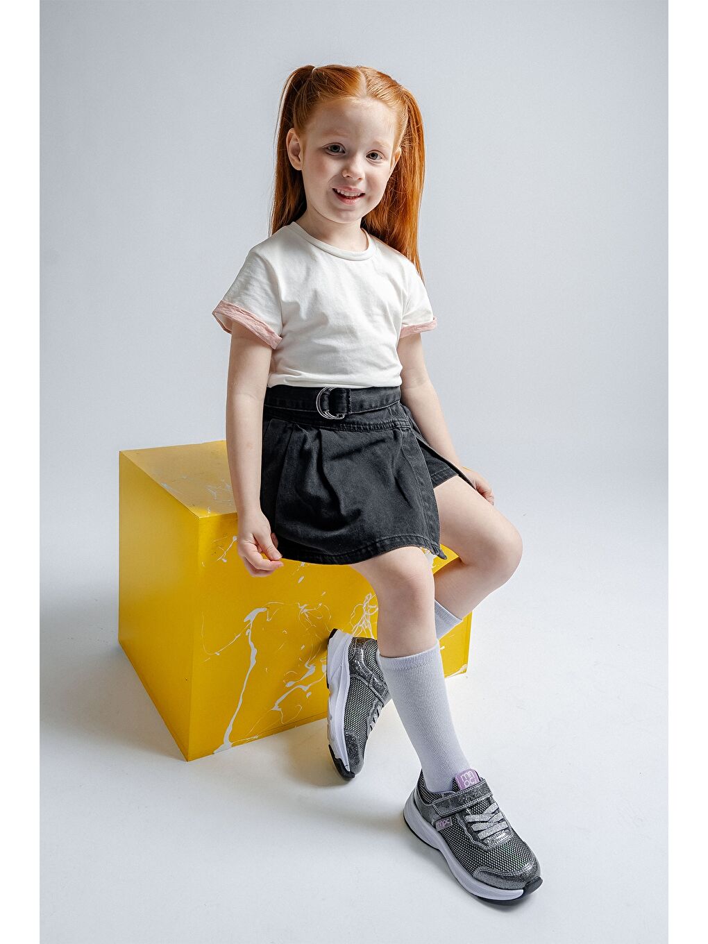 Sarı Kız Çocuk Platin Günlük Spor Ayakkabı