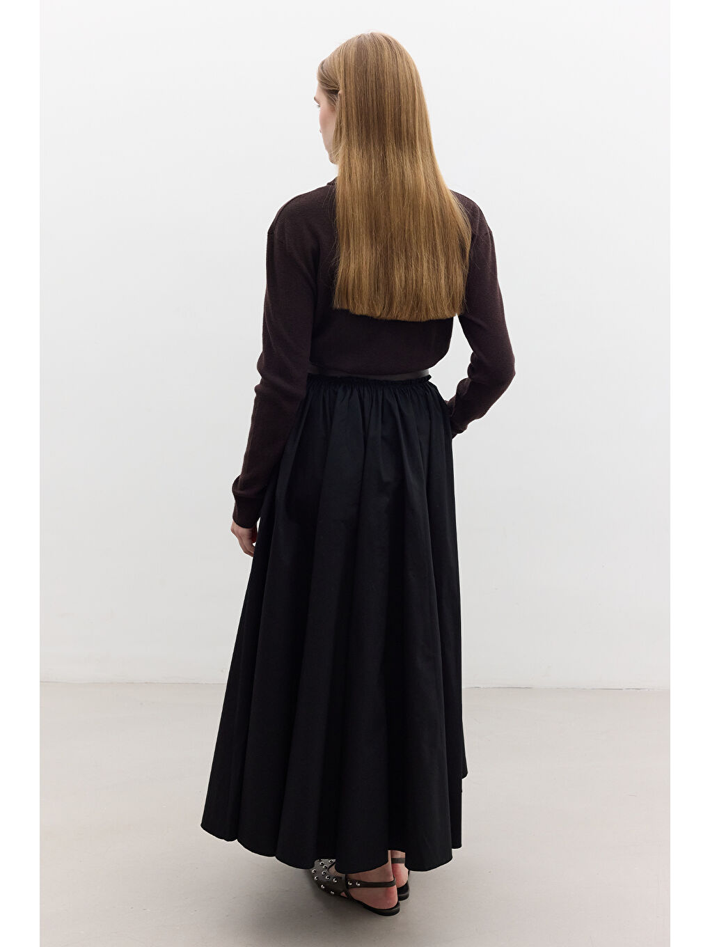 Kahverengi Yumuşak Dokulu Triko Hırka Acı Kahve-3