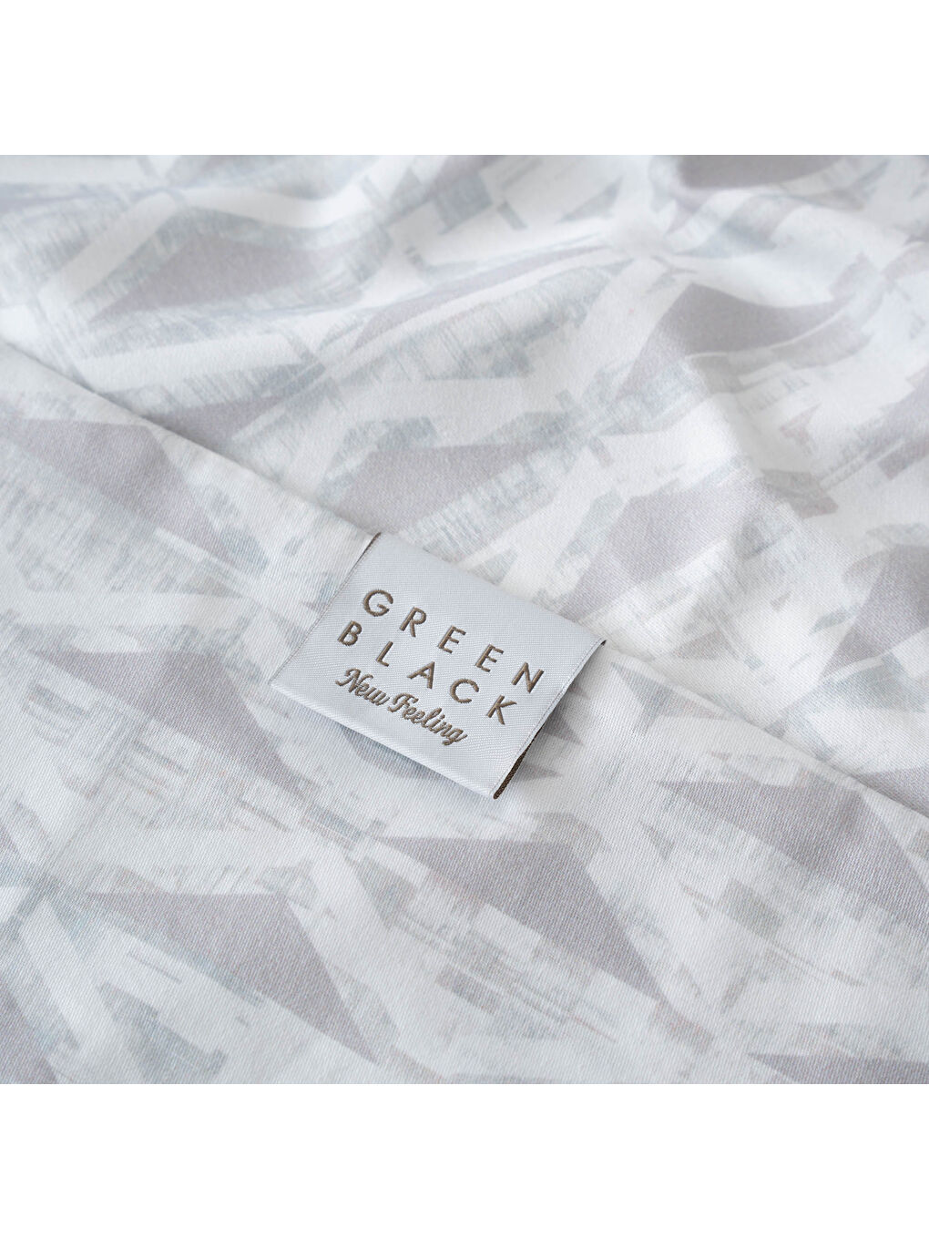 Tria Çift Kişilik Nevresim Takımı %100 Pamuk 210 TC 83 Tel Saten Digital Baskılı Gri 200x220 Cm-5