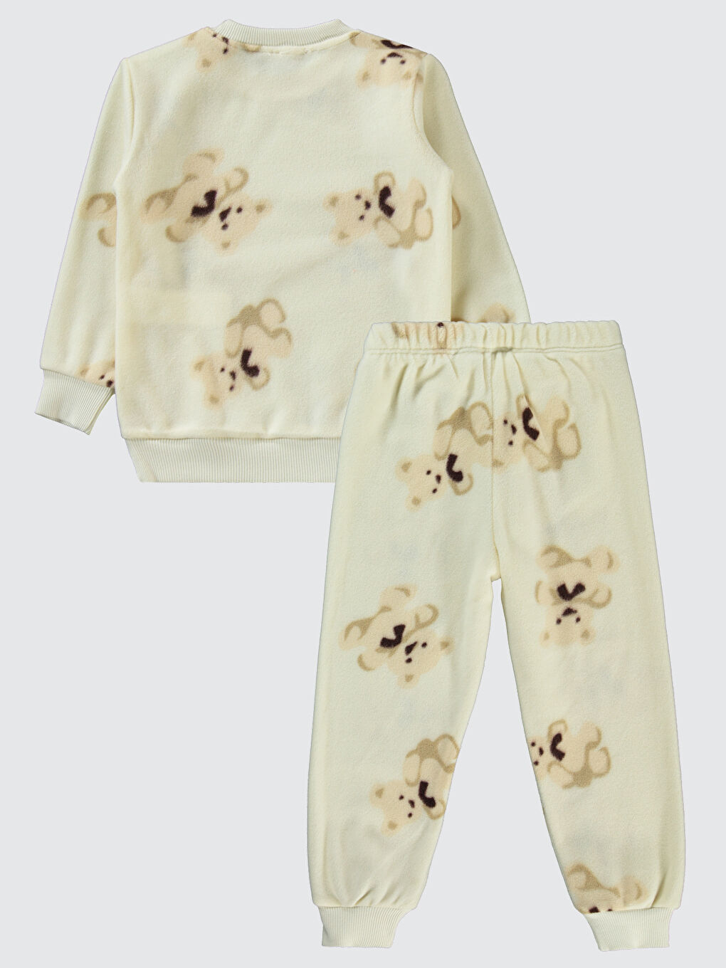 Beyaz Girls Kız Çocuk Pijama Takımı 2-5 Yaş Tebeşir-1