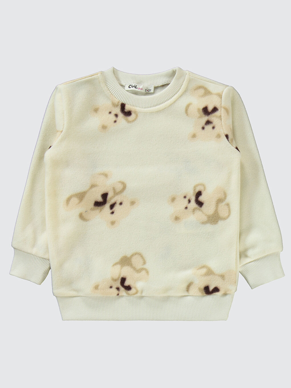 Beyaz Girls Kız Çocuk Pijama Takımı 2-5 Yaş Tebeşir-2