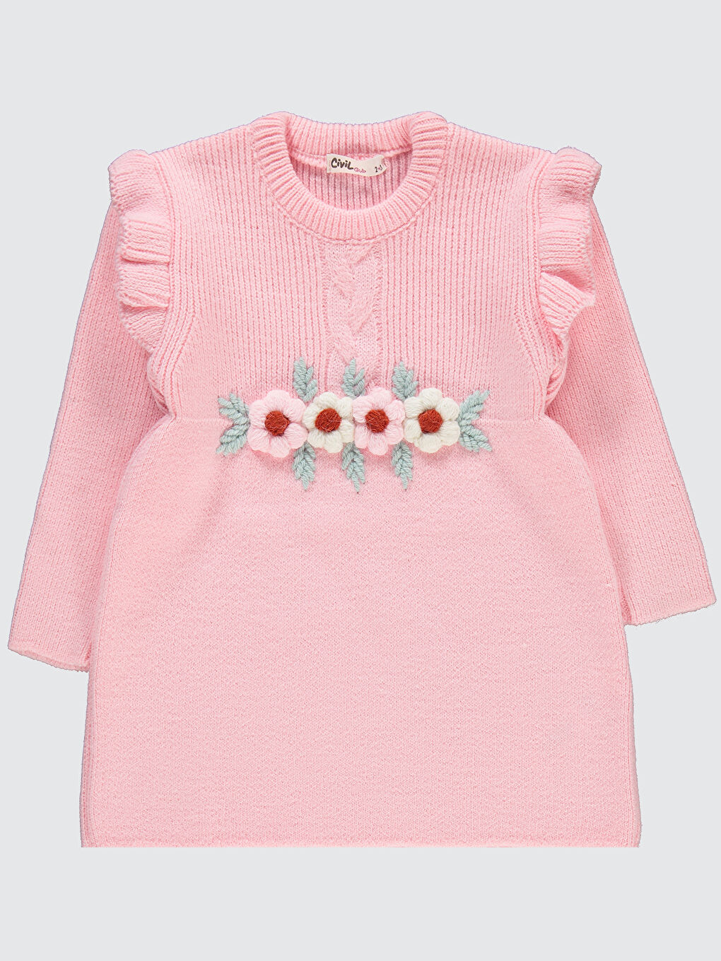 Kız Çocuk Elbise 2-5 Yaş Pembe