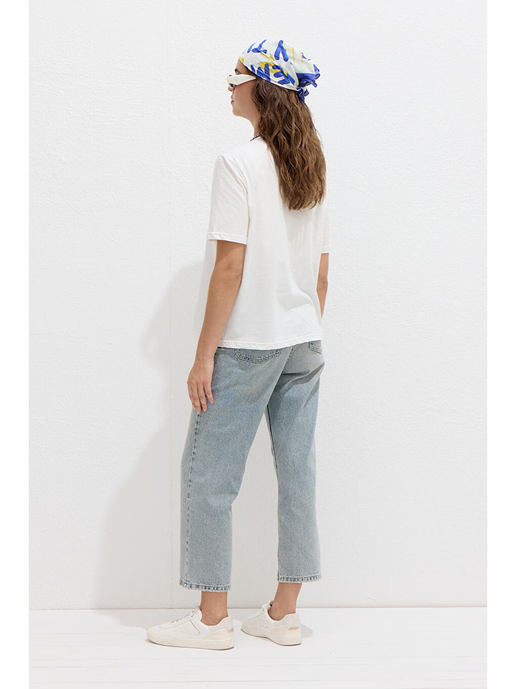 Sarı Dikiş Detaylı Baskılı Tişört Banana-5