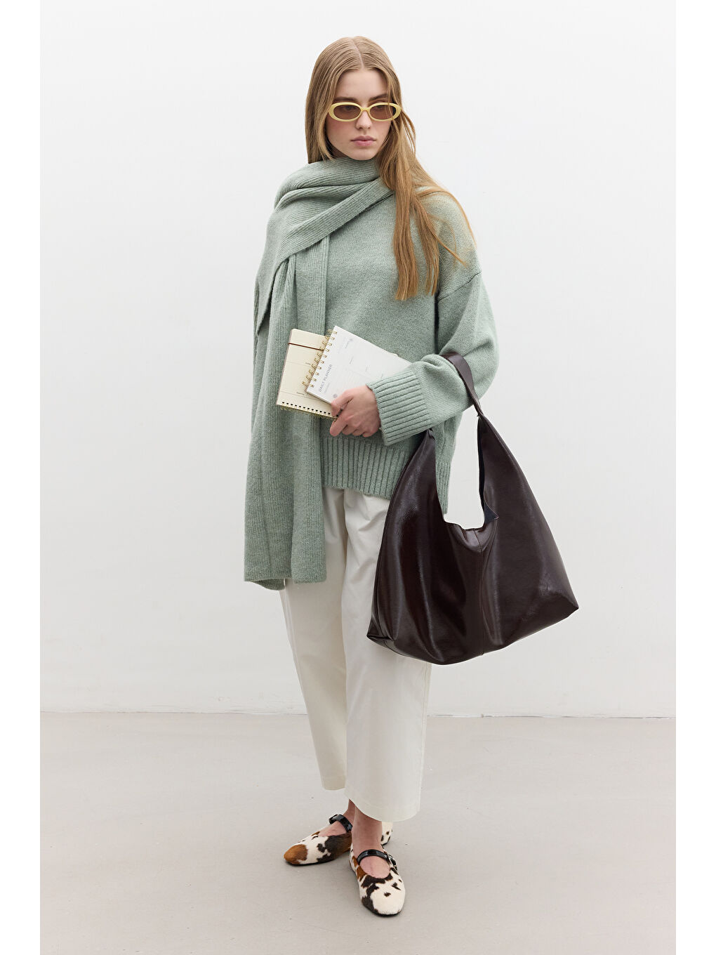 Yeşil Oversize Yumuşak Kazak Mint