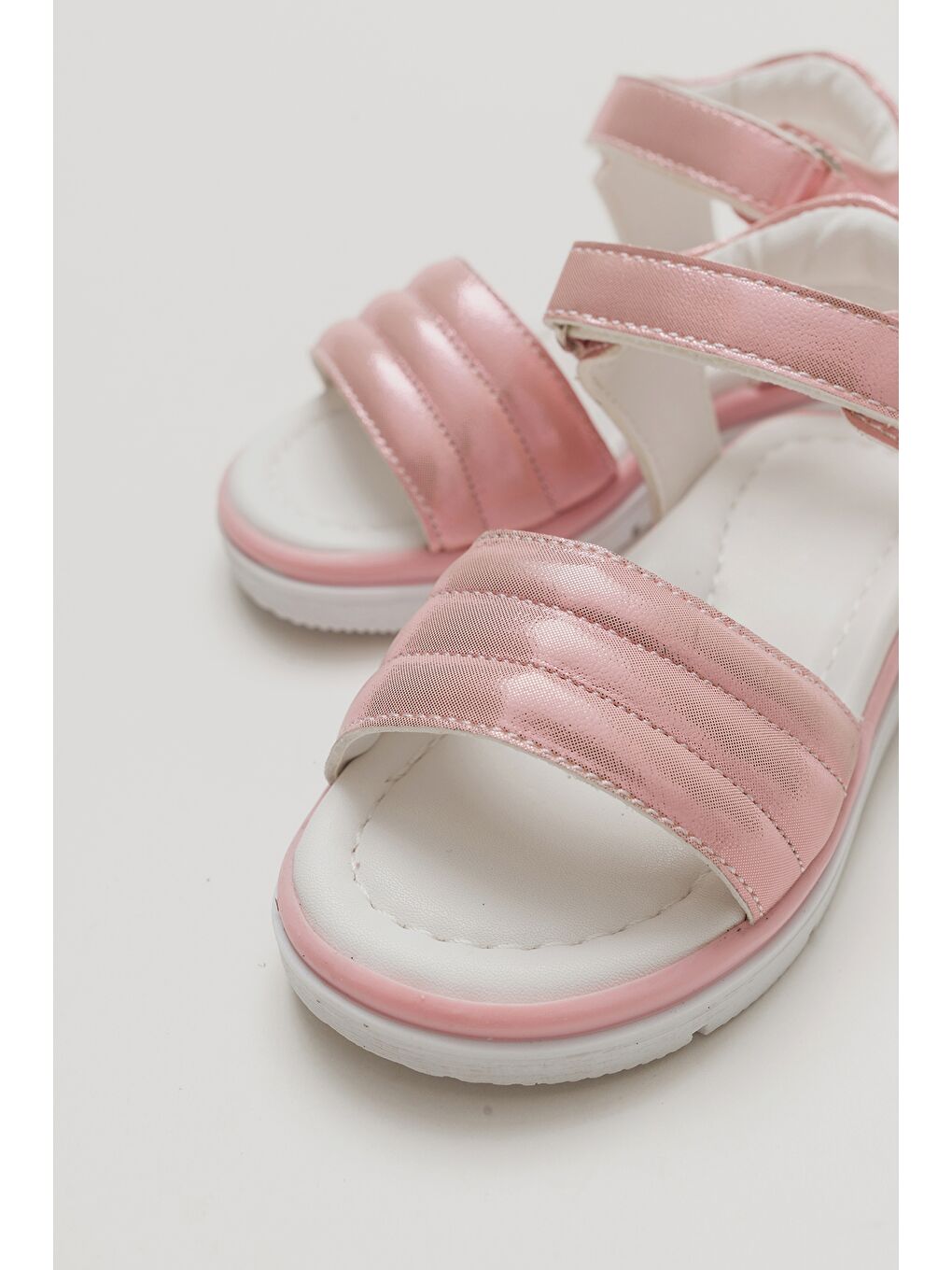 Pembe Kız Çocuk Pudra Ortopedik Destekli Çocuk Sandalet