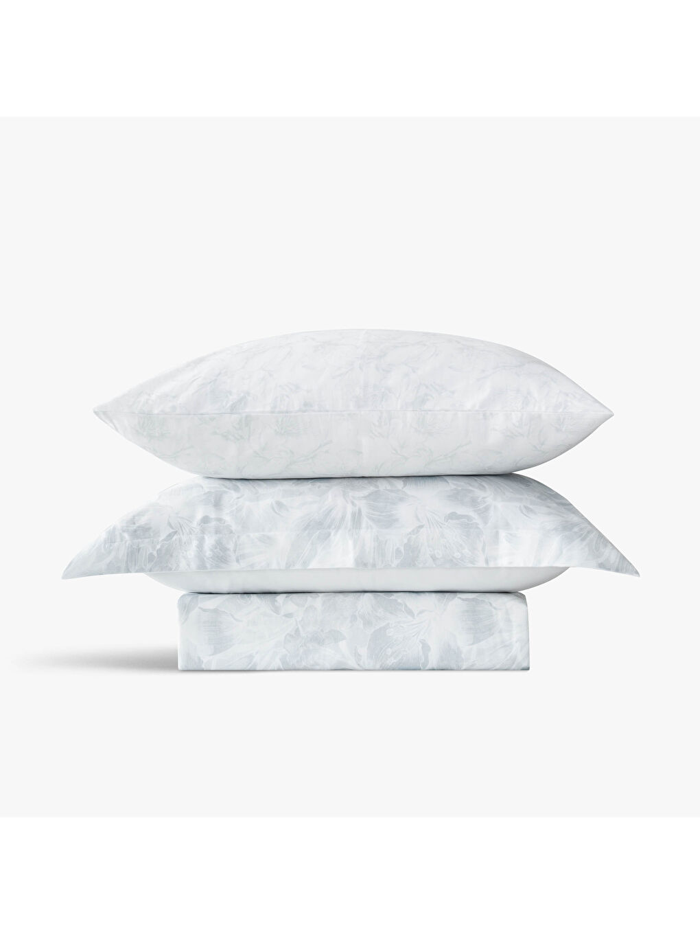 Turkuaz Fiorina Çift Kişilik Nevresim Takımı %100 Pamuk 210 TC 83 Tel Saten Digital Baskılı Mint-2