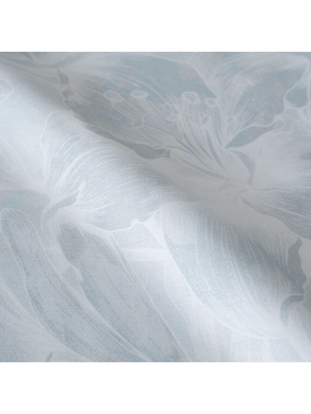 Turkuaz Fiorina Çift Kişilik Nevresim Takımı %100 Pamuk 210 TC 83 Tel Saten Digital Baskılı Mint-3