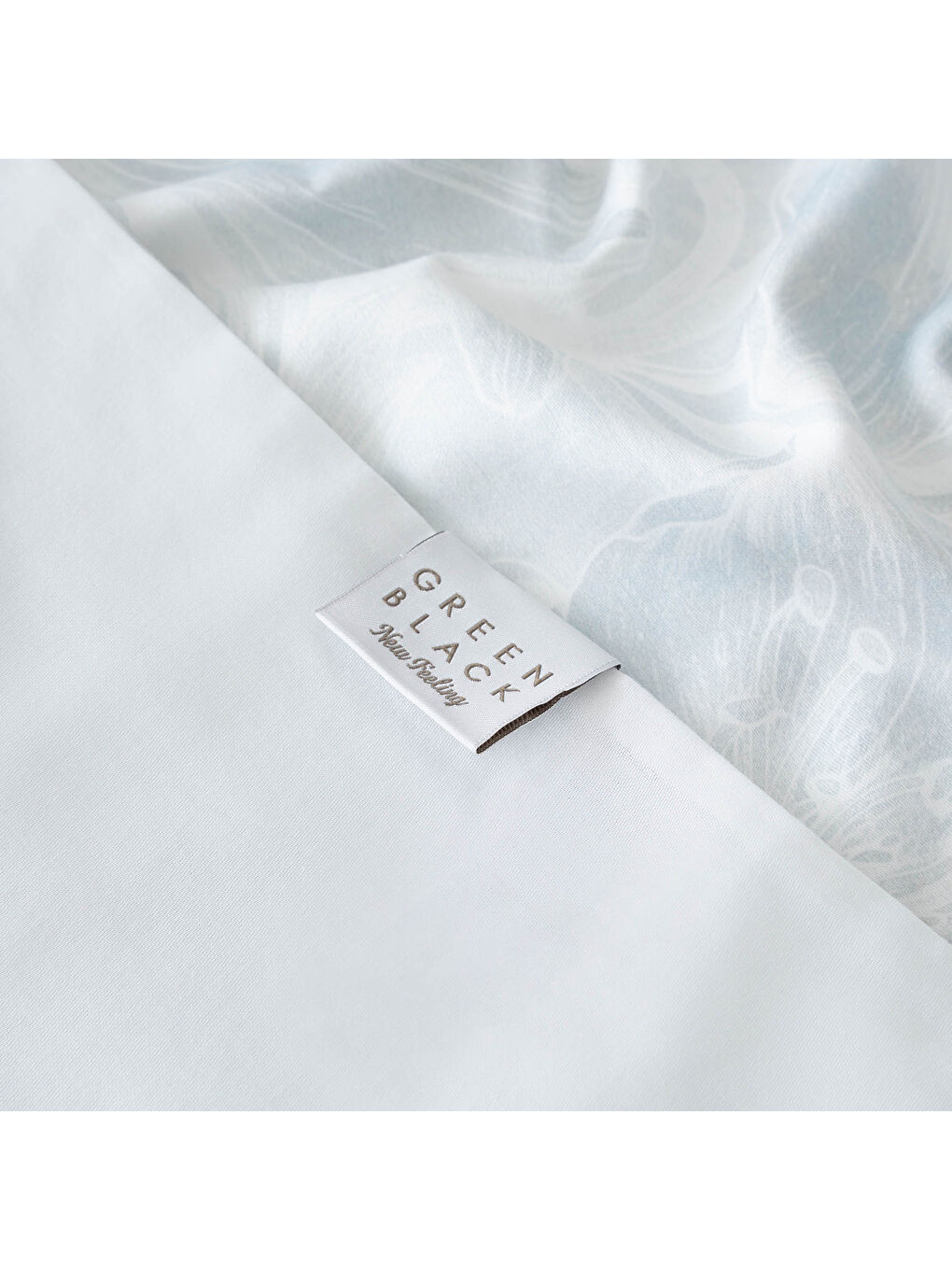 Turkuaz Fiorina Çift Kişilik Nevresim Takımı %100 Pamuk 210 TC 83 Tel Saten Digital Baskılı Mint-7