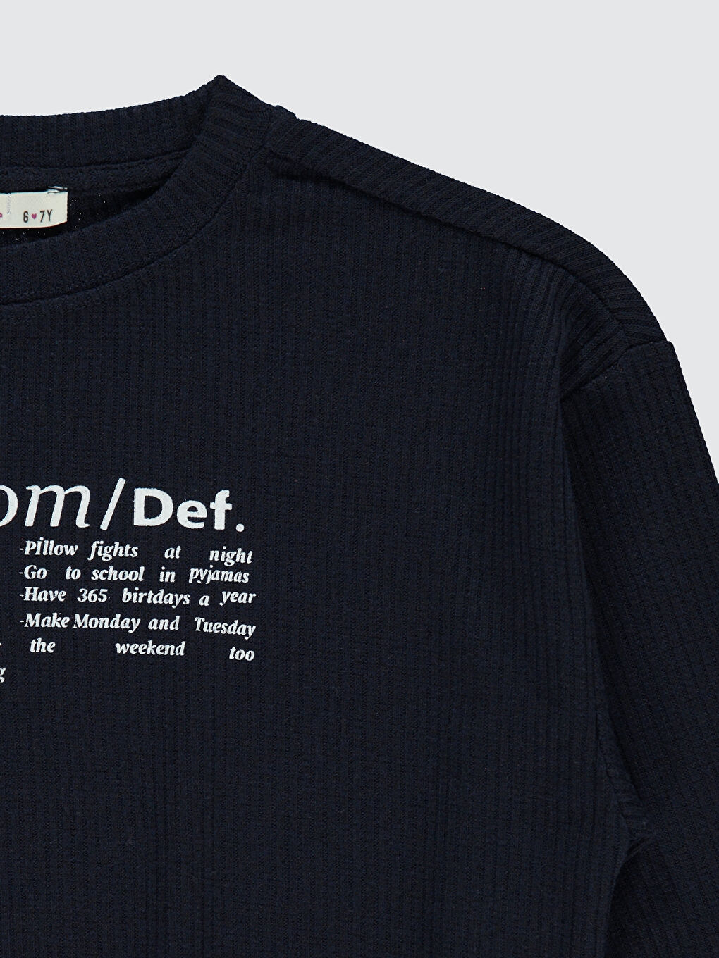 Girls Kız Çocuk Sweatshirt 6-9 Yaş Lacivert-2