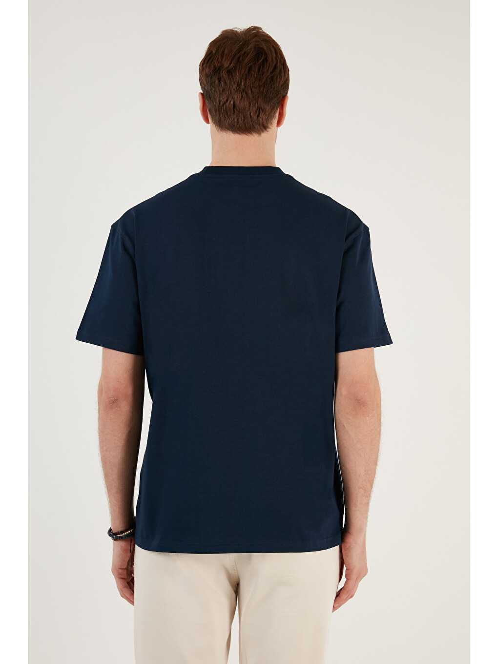 İndigo Pamuklu Relaxed Fit Sıfır Yaka Erkek T Shirt 5905446-5
