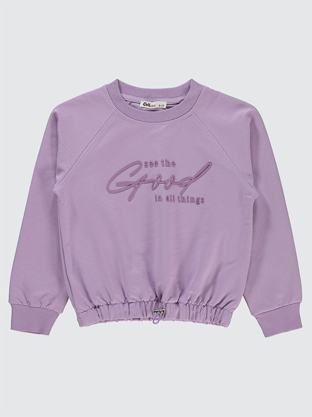 Girls Kız Çocuk Sweatshirt 6-9 Yaş Lila