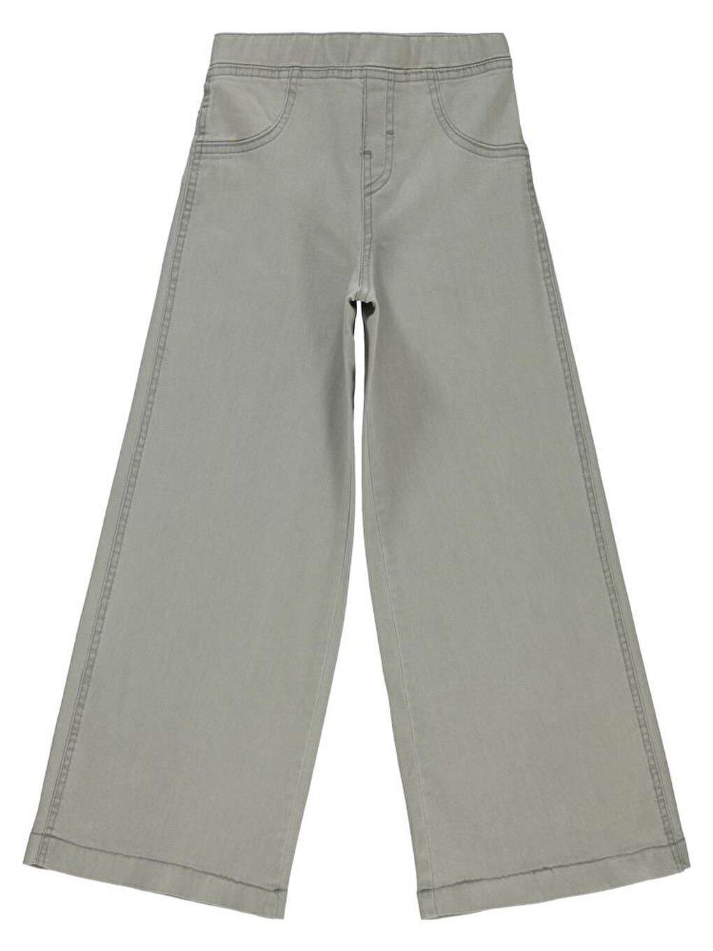 Gri Girls Bol Paça 6-9 Yaş Pantolon