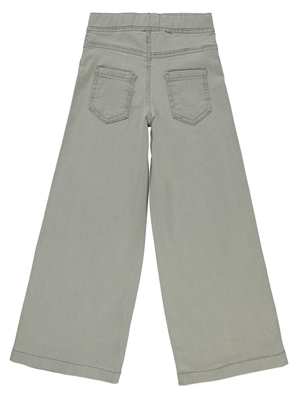 Gri Girls Bol Paça 6-9 Yaş Pantolon-1