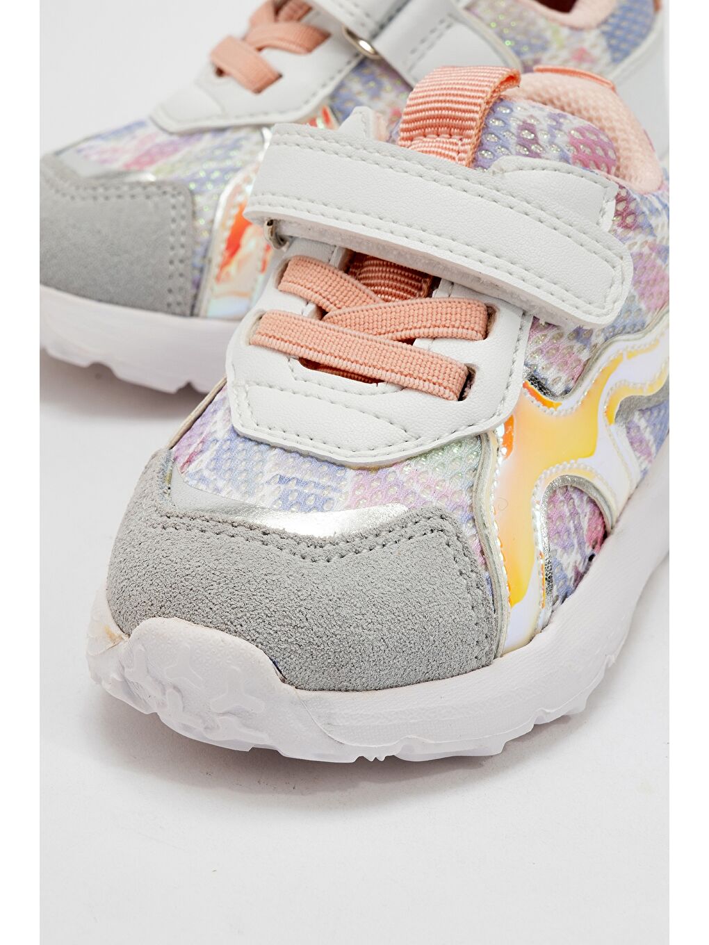 Kız Çocuk Beyaz Hakiki Deri Spor Ayakkabı-1