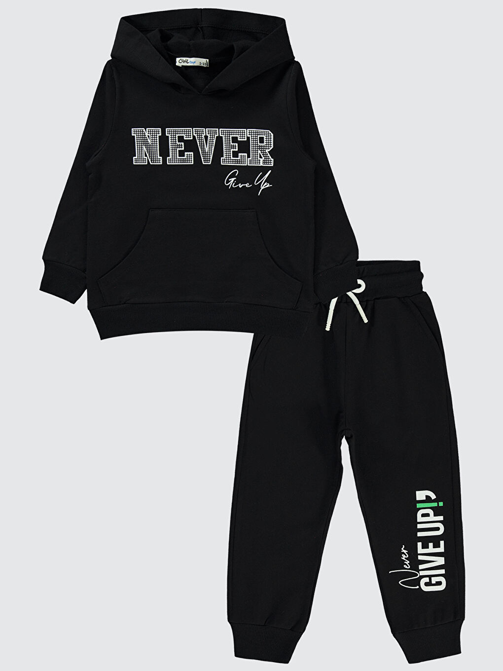 Boys Erkek Çocuk Eşofman Takımı 2-5 Yaş Siyah