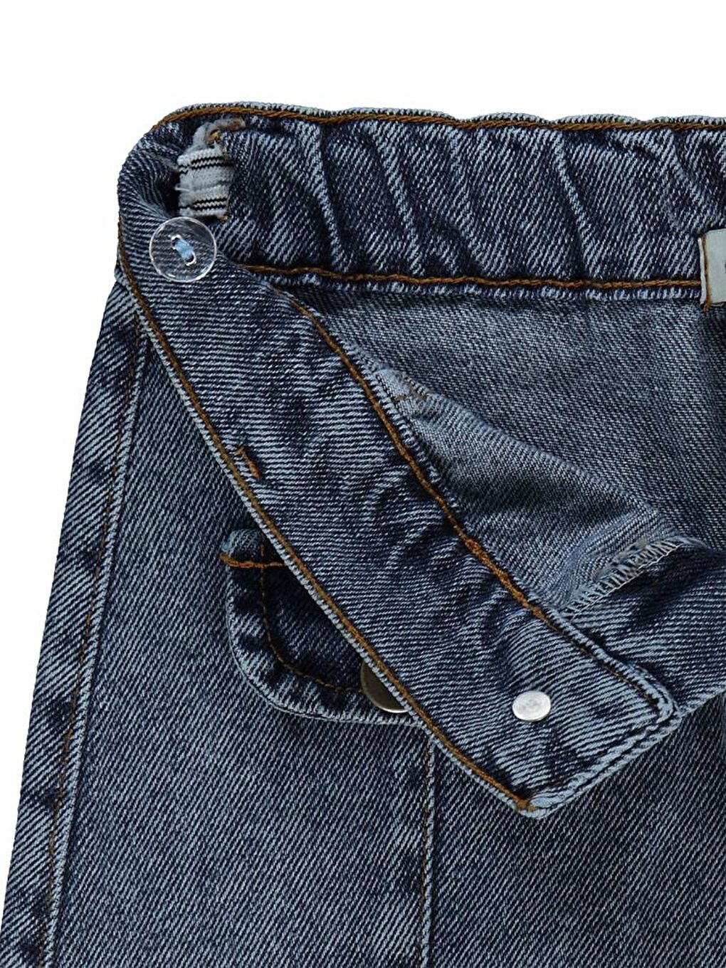 Mavi Girls Cep Kapaklı 6-9 Yaş Etek-1