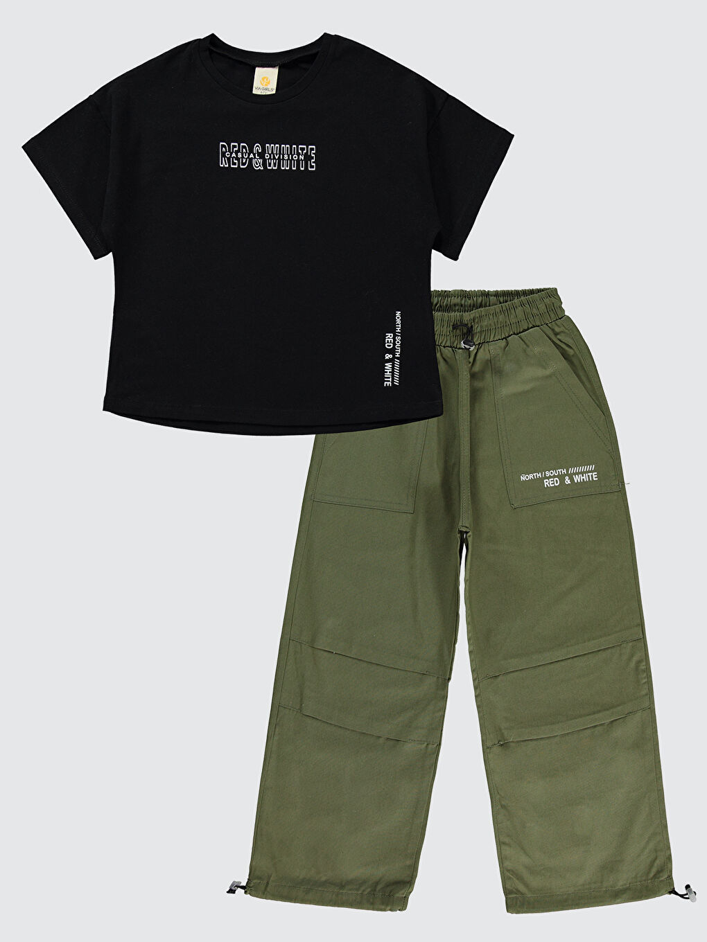 Kız Çocuk Pantolon 6-14 Yaş Siyah-1