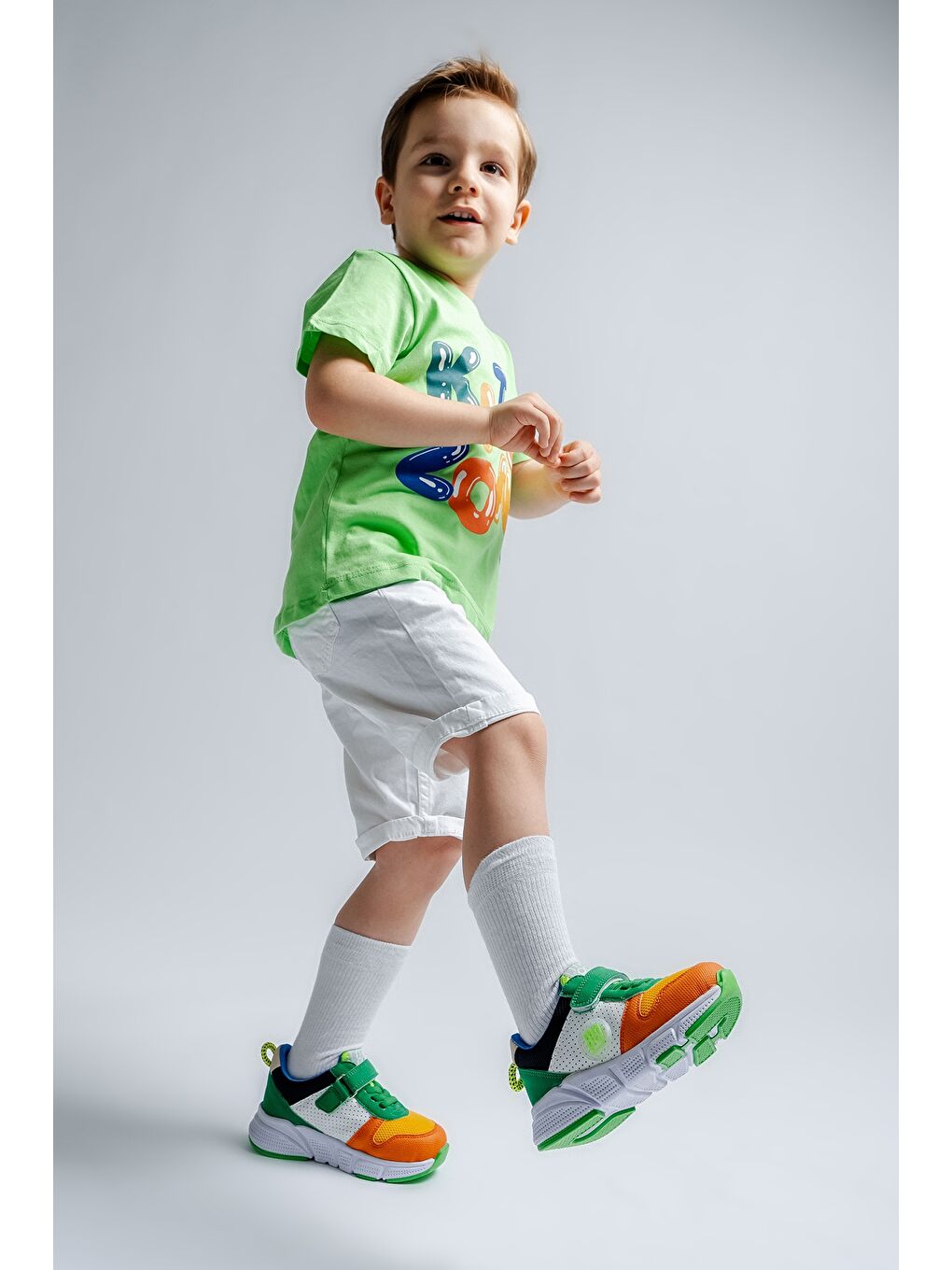 Erkek Çocuk Turuncu Günlük Spor Ayakkabı-1
