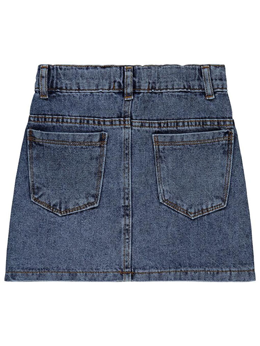 Mavi Girls Düz 6-9 Yaş Etek