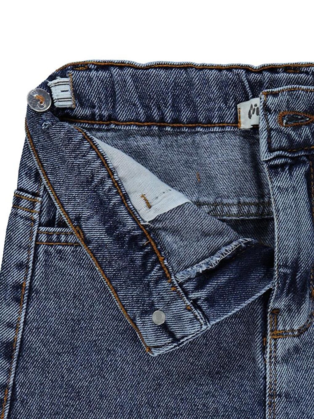 Mavi Girls Düz 6-9 Yaş Etek-1