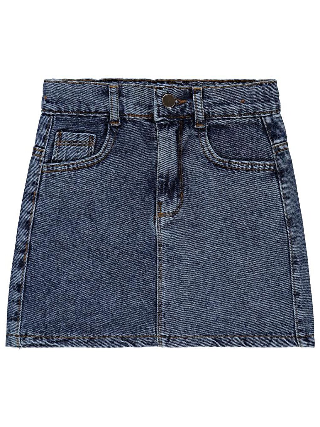 Mavi Girls Düz 6-9 Yaş Etek-2