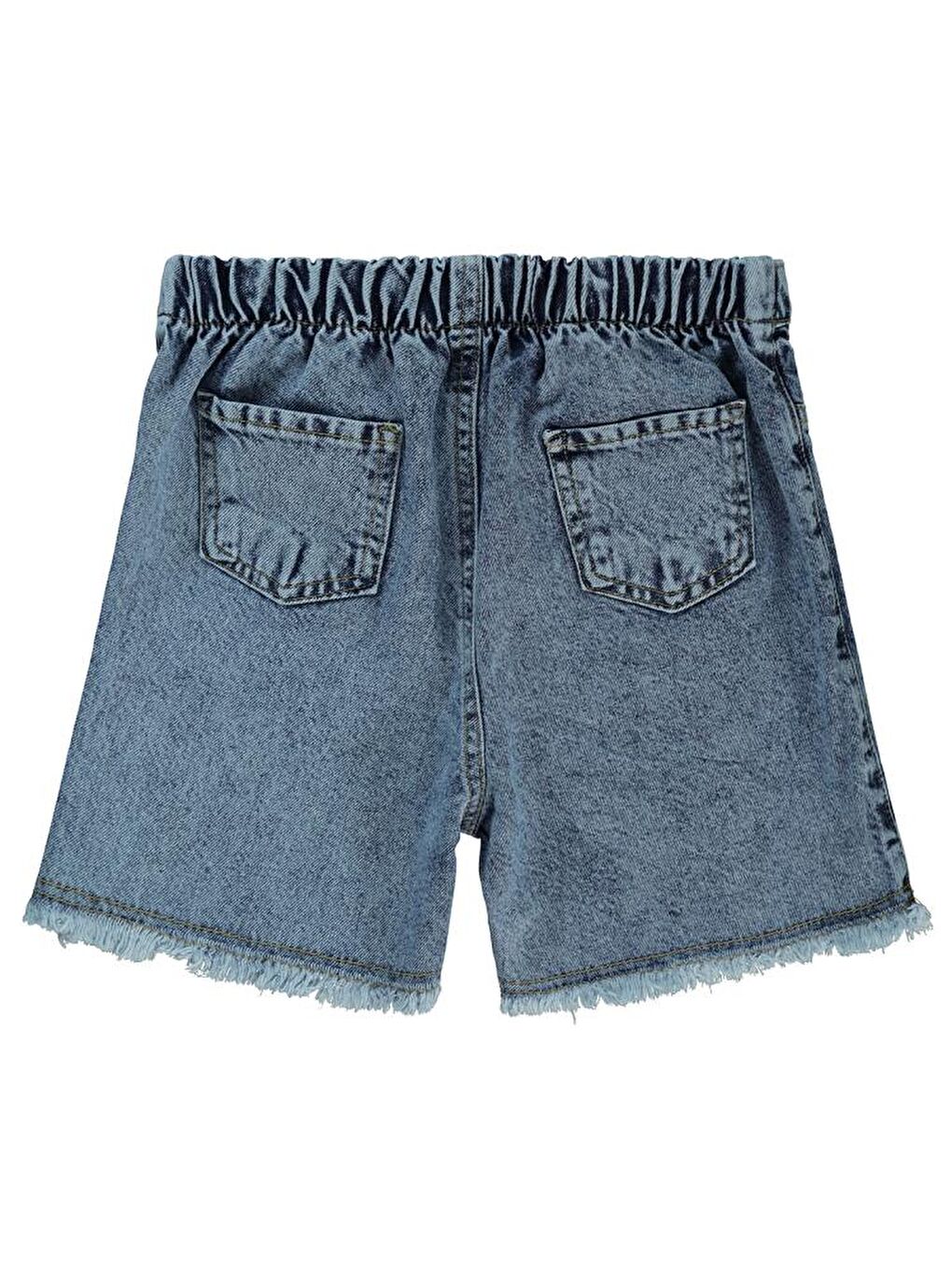 Mavi Girls Kalpli Düğmeli 10-13 Yaş Etek-1