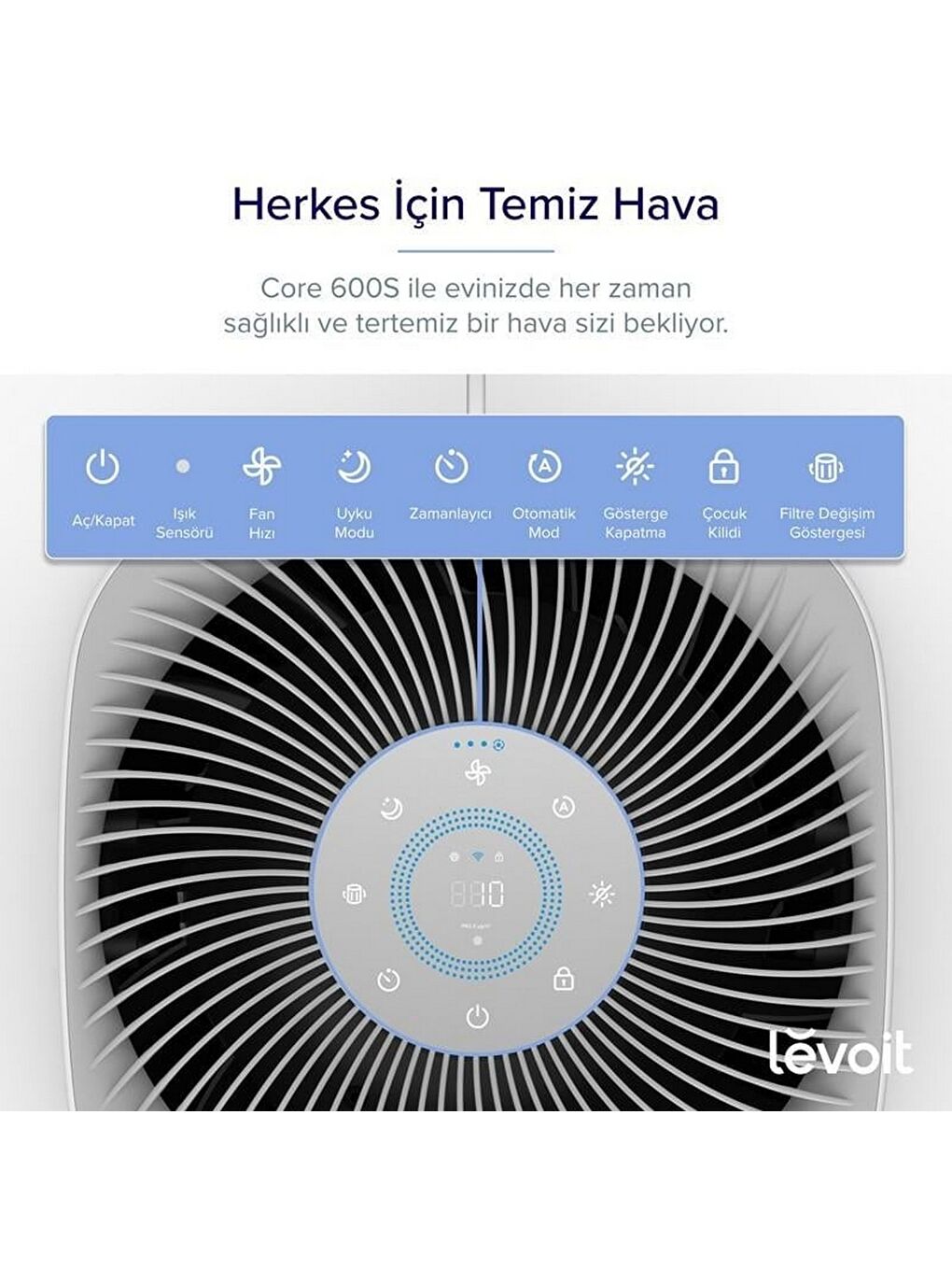 Core 600S Akıllı Hava Temizleme Cihazı-6
