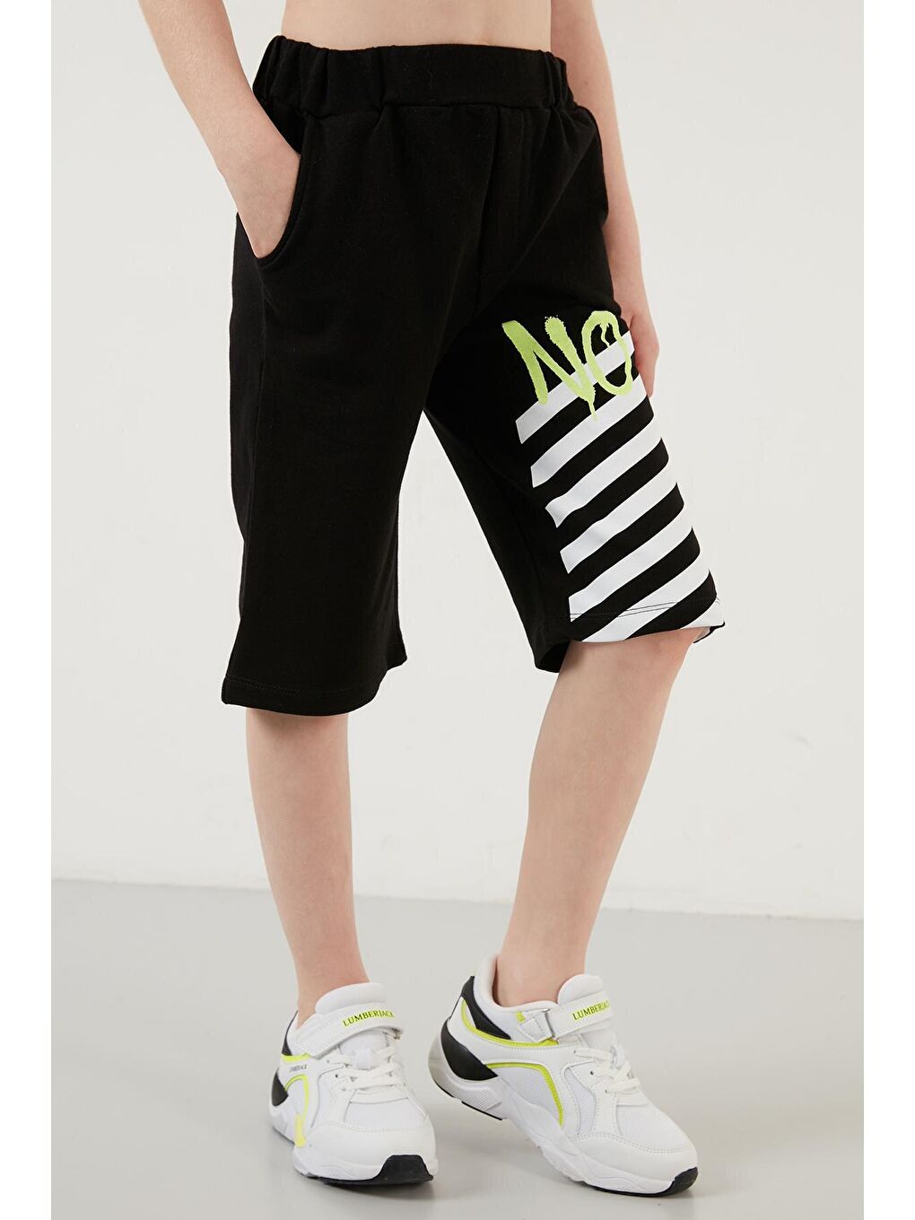 Siyah % 100 Pamuk Baskılı Bisiklet Yaka 2'li Takım 59213401-3