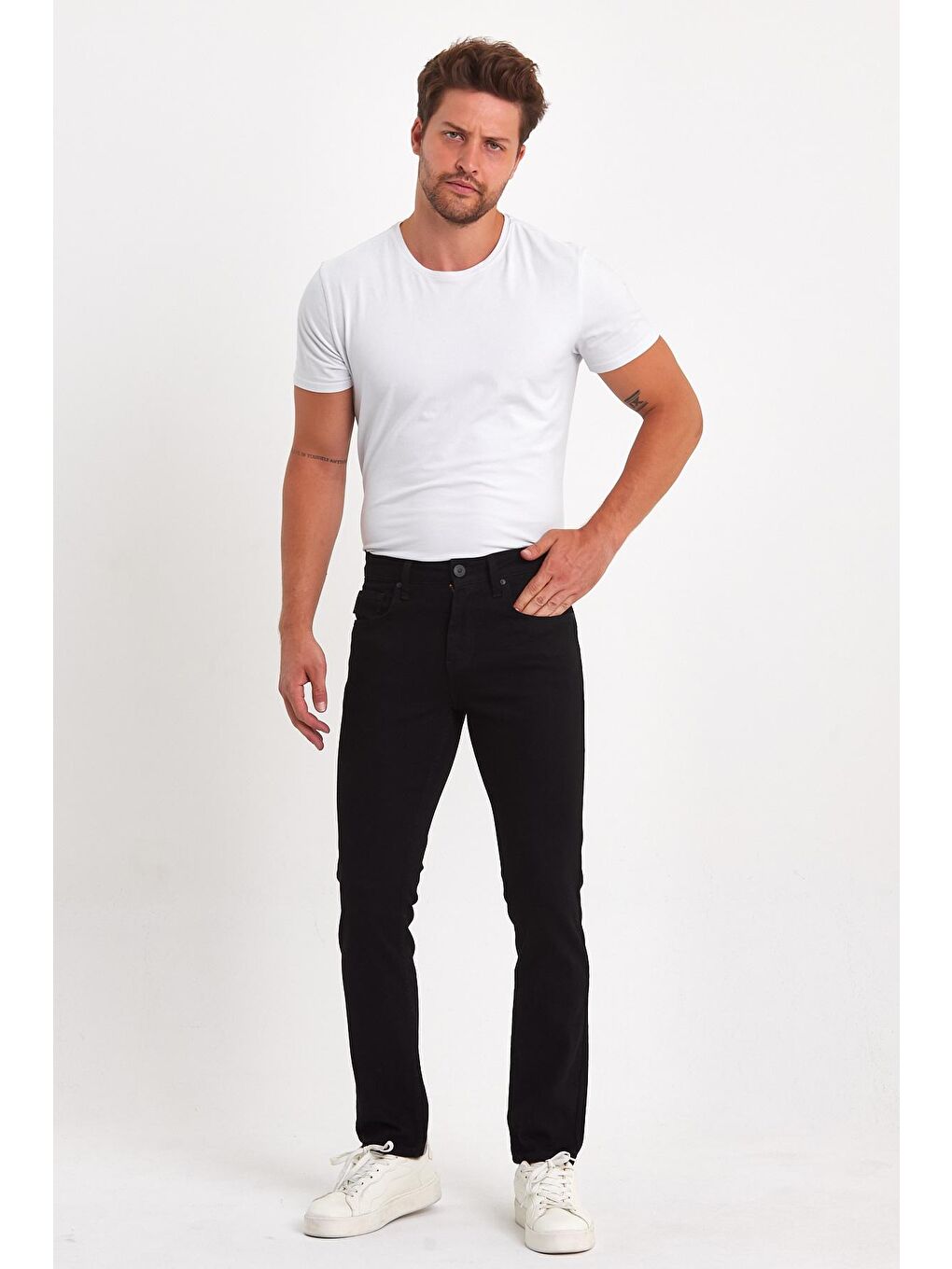Siyah Erkek Jean Pantolon Slimfit Arjen 640-3