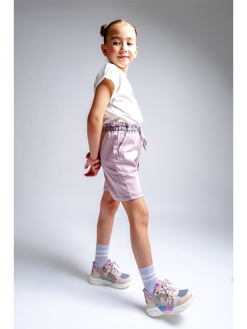 Kız Çocuk Bej Günlük Spor Ayakkabı-1