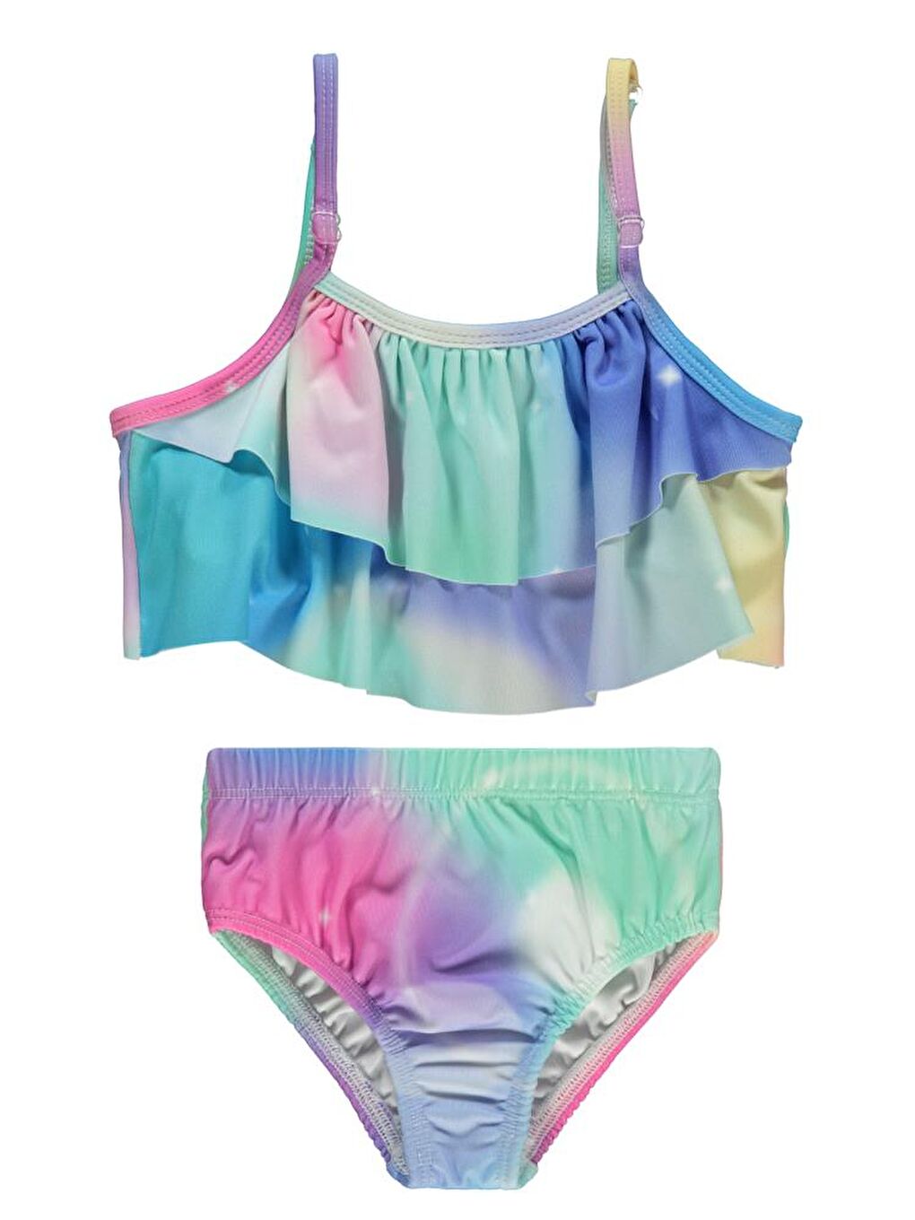 Mavi Girls Batik Desen 2-12 Yaş Mayo Set