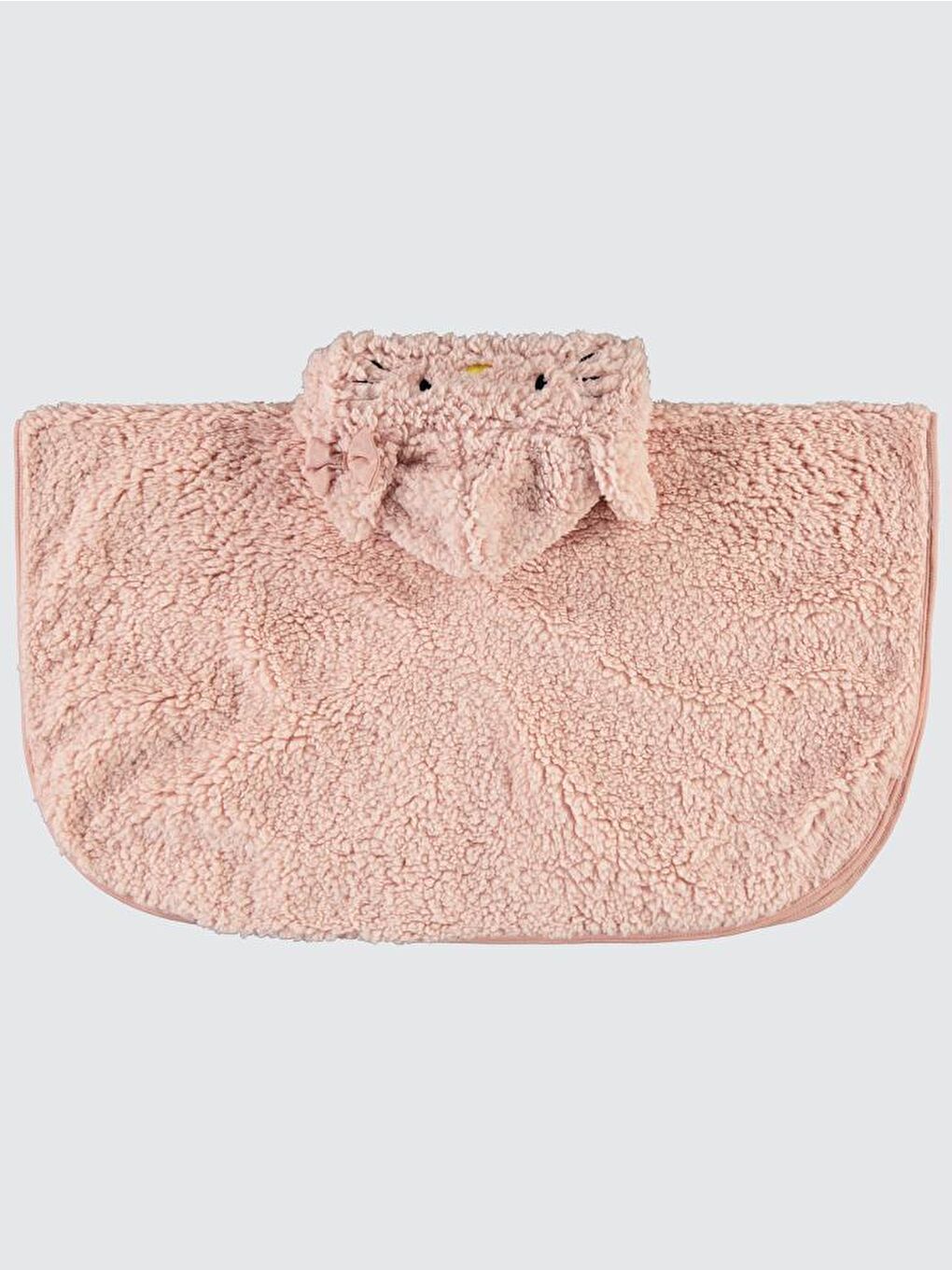 Pembe Girls Kuzu 2-5 Yaş Pelerin-1