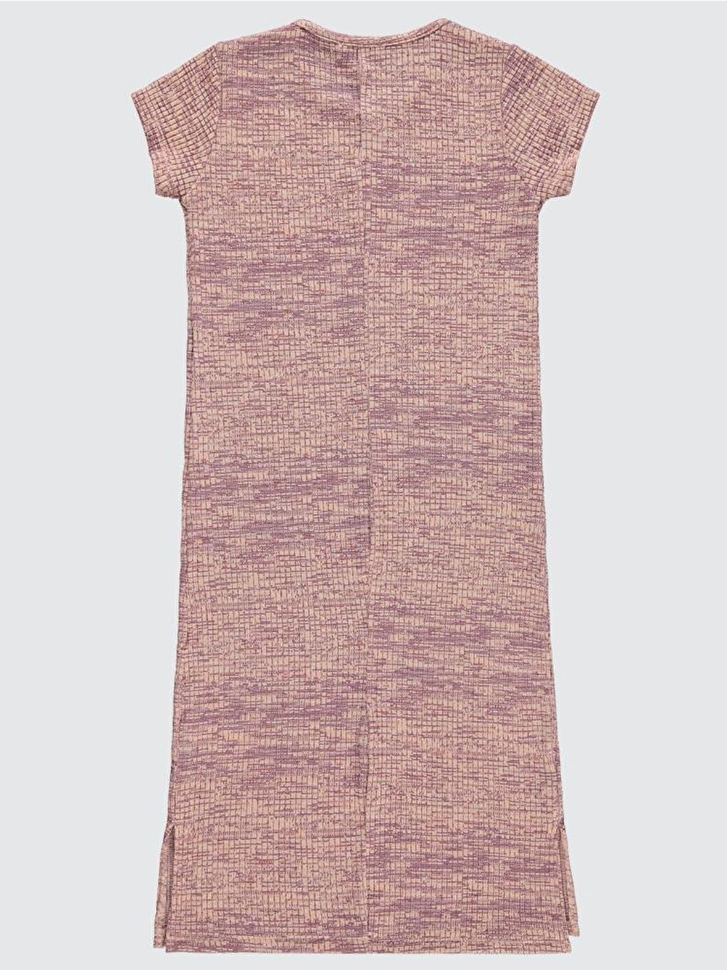 Pembe Girls Renkli Melanjlı Kaşkorse 10-13 Yaş Elbise-1