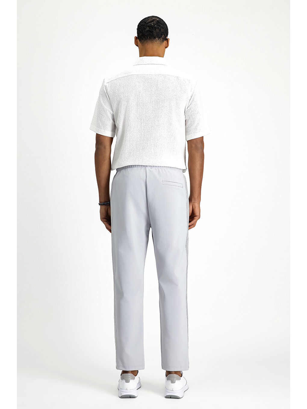 Gri Elastanlı Sweatpant / Eşofman Altı-3