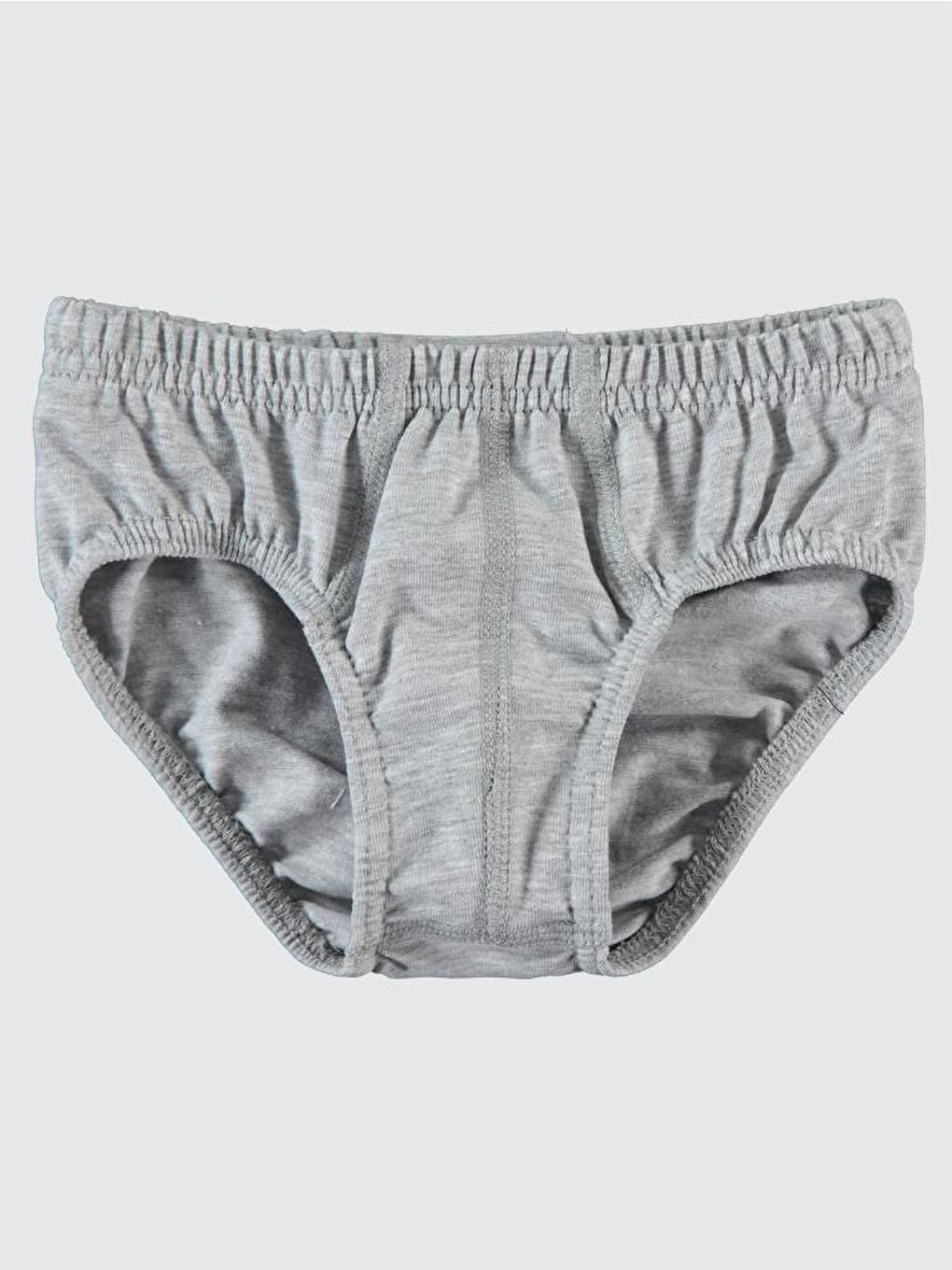 Gri Boys Basic 2-10 Yaş 2'li Külot Set-1