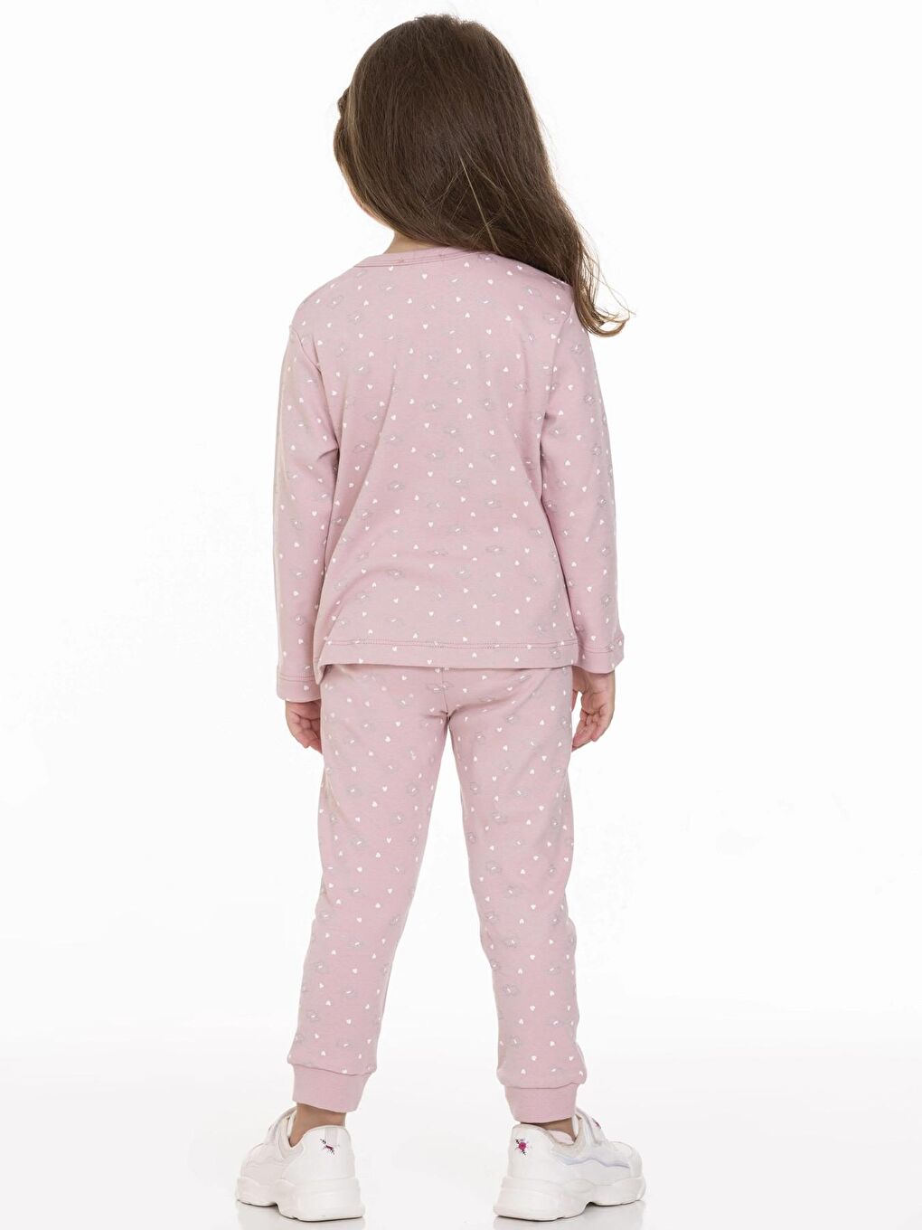 Pembe Desenli Kız Bebek Pijama Takımı 54312-3