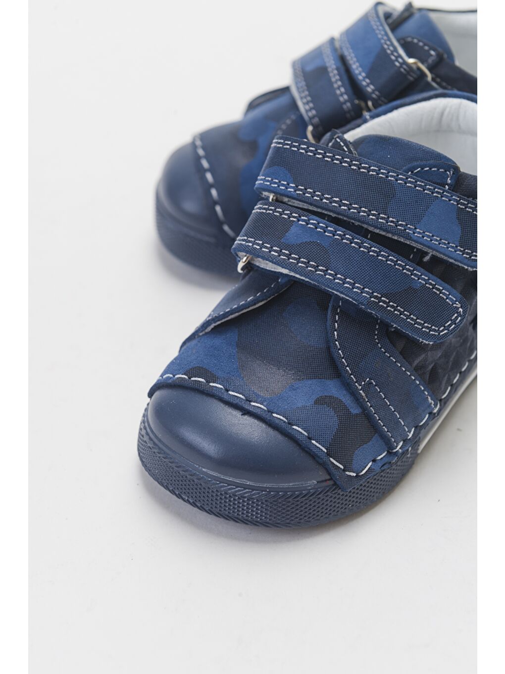 Erkek Çocuk Lacivert Hakiki Deri İlk Adım Günlük Ayakkabı-1