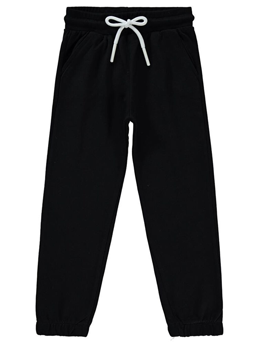 Siyah Girls Basic 10-13 Yaş Eşofman Altı