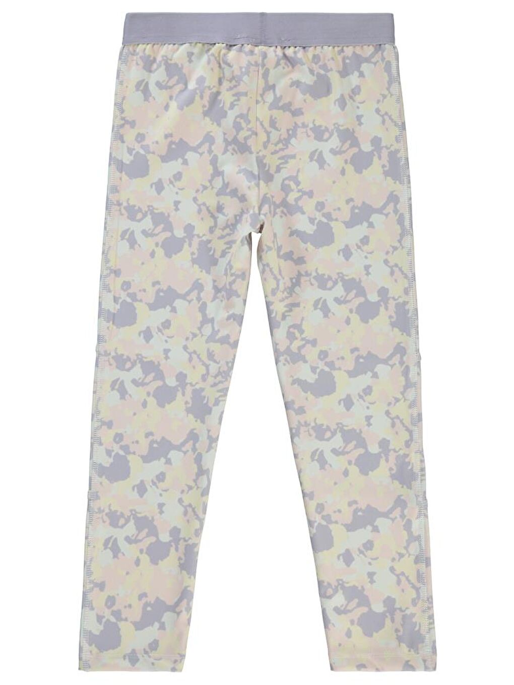 Lila Girls Kamuflaj Baskılı 6-9 Yaş Tayt-1