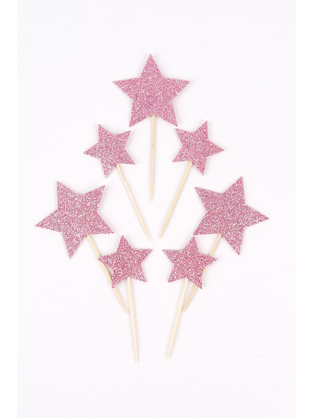 Sarı Altın Happy Birthday Yıldız Pasta Süsü-2