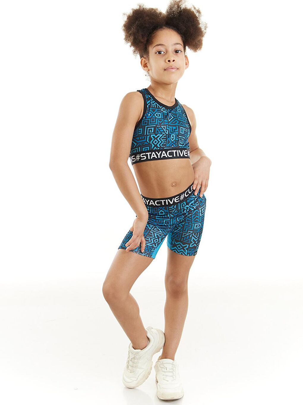 Turkuaz Betty Crop Atlet-1