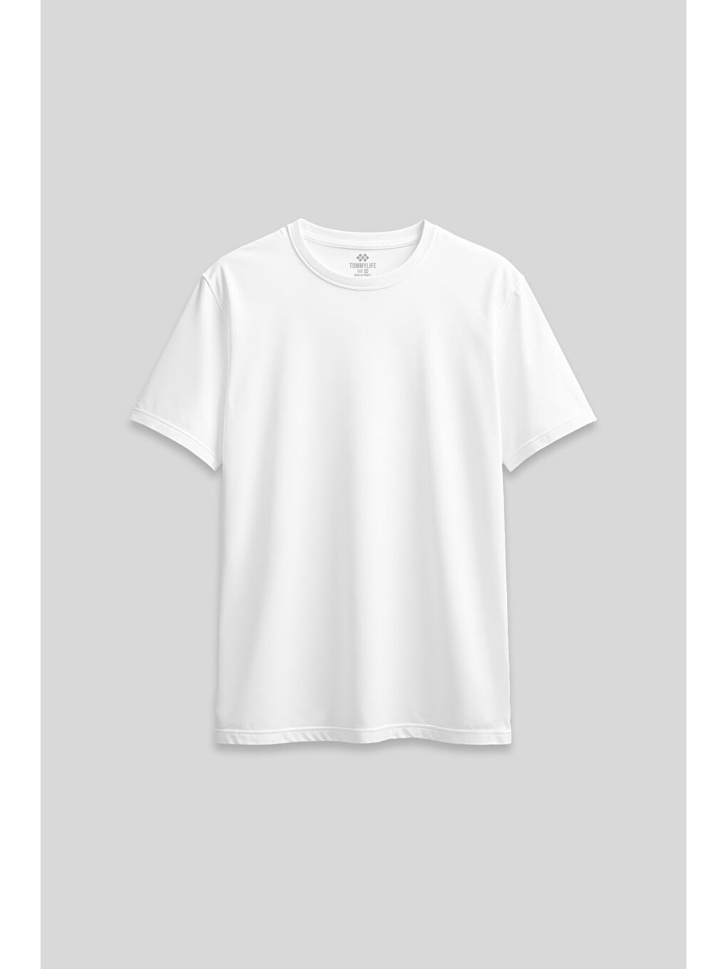 Beyaz O Yaka Standart Fit Basic Kadın T-Shirt - 97311