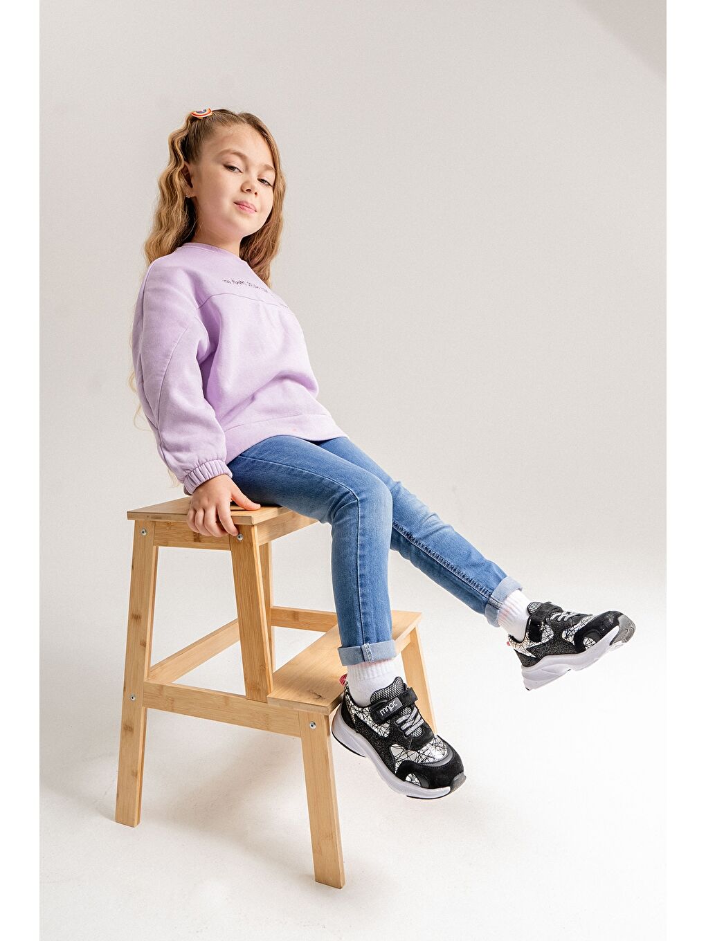 Kız Çocuk Siyah Hakiki Deri Anatomik Günlük Ayakkabı