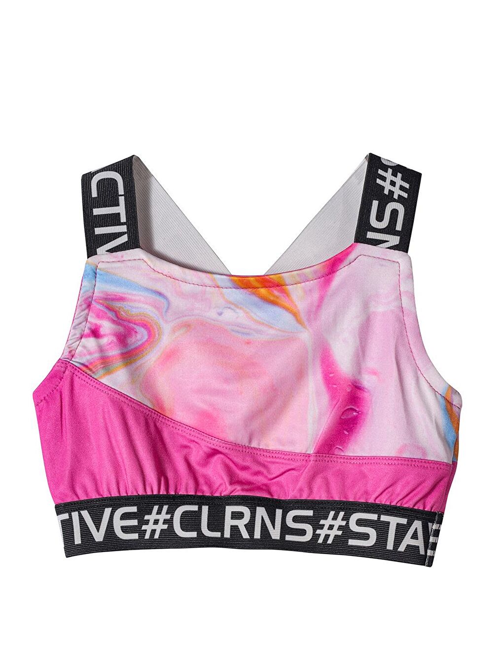 colorinas Pembe Stay Active Kız Çocuk Crop Spor Atlet - 3