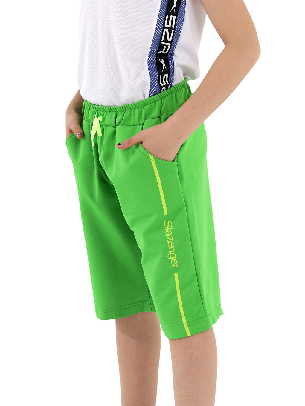 SLAZENGER PECE Erkek Çocuk Şort Yeşil