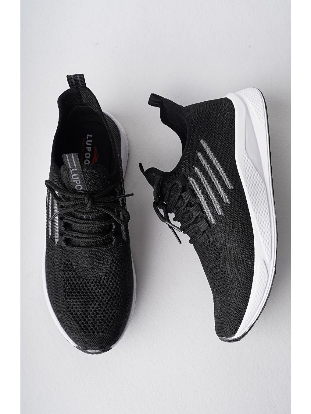 Siyah ULTRON Unisex Ortopedik Günlük Yürüyüş Koşu Sneaker Spor Ayakkabı-4