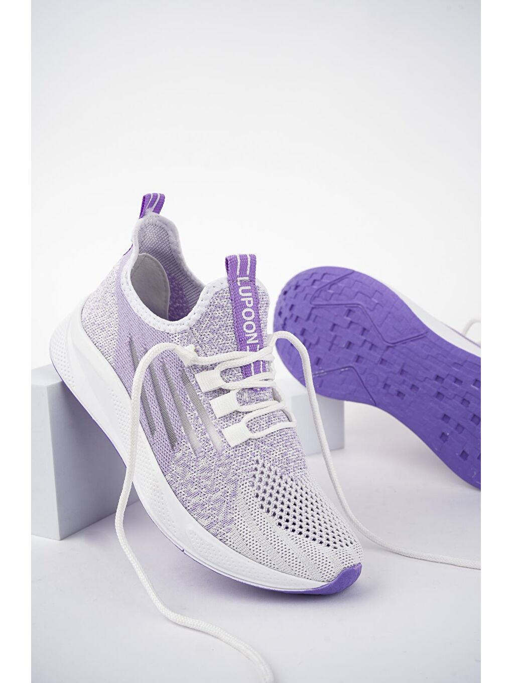 Mor ULTRON Unisex Ortopedik Günlük Yürüyüş Koşu Sneaker Spor Ayakkabı-4