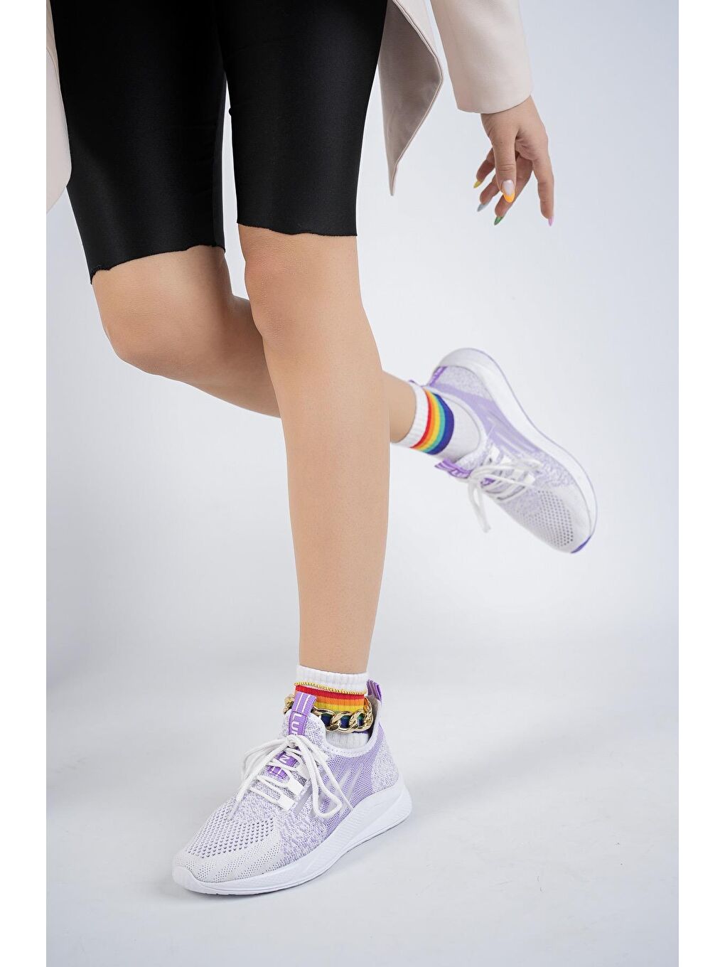 Mor ULTRON Unisex Ortopedik Günlük Yürüyüş Koşu Sneaker Spor Ayakkabı-6